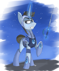 Size: 1280x1556 | Tagged: safe, artist:mymineawesome, oc, oc only, oc:wild, armor, solo, sword