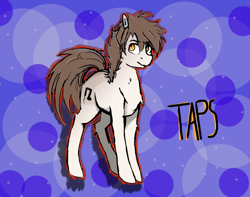 Size: 830x653 | Tagged: artist needed, safe, oc, oc only, oc:taps, earth pony, pony, colored, male, solo, stallion