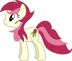 Size: 11792x10000 | Tagged: safe, artist:8-notes, roseluck, absurd resolution, alternate hairstyle, background pony, ponyscape, simple background, solo, transparent background, vector