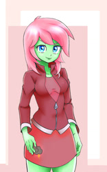 Size: 714x1146 | Tagged: safe, artist:ryou14, oc, oc only, oc:pending storm, equestria girls, clothes, cutie mark on clothes, equestria girls-ified, solo