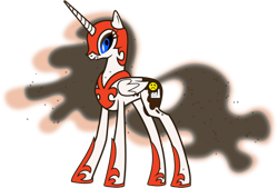 Size: 850x576 | Tagged: safe, edit, oc, oc only, oc:sadness factory, alicorn, pony, american football, cleveland browns, nfl, solo