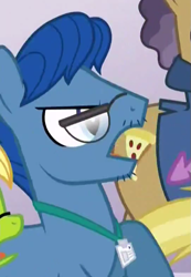 Size: 541x781 | Tagged: safe, screencap, princess spike (episode), andy price, angry, badge, glasses