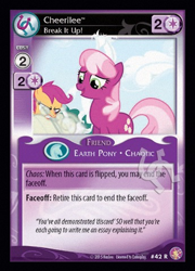 Size: 344x479 | Tagged: safe, cheerilee, scootaloo, absolute discord, card, ccg, enterplay