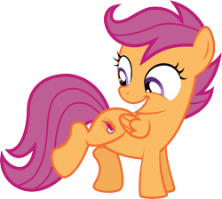 Size: 6468x5796 | Tagged: safe, artist:dark-samus1, edit, scootaloo, one bad apple, .svg available, absurd resolution, cutie mark, happy, simple background, solo, transparent background, vector, vector edit