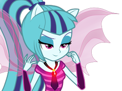 Size: 2000x1500 | Tagged: safe, artist:captainmohammad, sonata dusk, equestria girls, ponied up, simple background, solo, transparent background