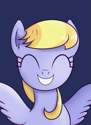 Size: 697x959 | Tagged: safe, artist:bluemeganium, cloud kicker, pegasus, pony, background pony, female, smiling, solo