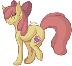 Size: 357x330 | Tagged: safe, artist:nebelschein, apple bloom, crusaders of the lost mark, cutie mark, solo, the cmc's cutie marks