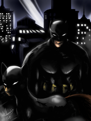 Size: 1238x1650 | Tagged: safe, artist:winternachts, oc, oc:batmare, batman, crossover, dark