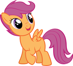 Size: 2836x2577 | Tagged: safe, scootaloo, pegasus, pony, castle creator, official, simple background, solo, transparent background, vector