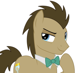 Size: 1741x1681 | Tagged: safe, artist:sketchmcreations, doctor whooves, pony, slice of life (episode), face, inkscape, male, simple background, smirk, solo, stallion, transparent background, vector