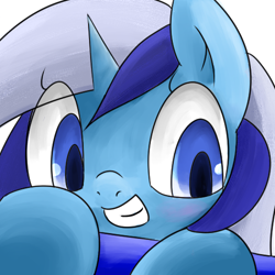 Size: 500x500 | Tagged: safe, artist:apyorehe, derpibooru import, minuette, bust, portrait