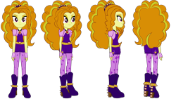 Size: 1920x1080 | Tagged: safe, artist:yoshigreenwater, adagio dazzle, equestria girls, rainbow rocks, amulet, clothes, fingerless gloves, flash puppet, gloves, looking at you, necklace, side view, solo