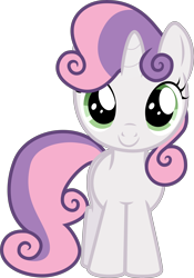 Size: 7013x9996 | Tagged: safe, artist:geometrymathalgebra, sweetie belle, flight to the finish, absurd resolution, cute, diasweetes, looking at you, simple background, smiling, solo, transparent background, vector