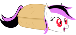 Size: 1024x470 | Tagged: safe, artist:snowybuttz, oc, oc only, oc:pillow de bat, bat pony, pony, batburrito, burrito, cute, heart, smiling, staring into your soul