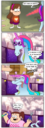 Size: 512x1461 | Tagged: safe, artist:markmak, artist:moringmark, pony, unicorn, barely pony related, celestabellebethabelle, comic, funny end, gravity falls, grenda, mabel pines, spoilers for another series, the last mabelcorn