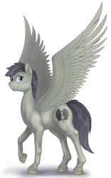 Size: 2000x3200 | Tagged: safe, artist:stinkehund, oc, oc only, pegasus, pony, fluffy, male, realistic, simple background, transparent background