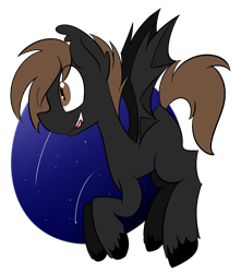 Size: 1027x1161 | Tagged: safe, artist:befishproductions, oc, oc only, oc:morroder, bat pony, pony, signature, simple background, solo, transparent background