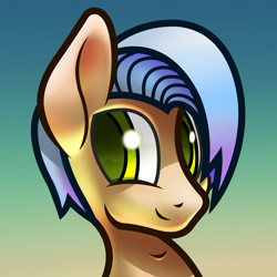 Size: 2000x2000 | Tagged: safe, artist:autello, oc, oc only, oc:atelo, pony, glow, male, reflect, silver, stallion, tan