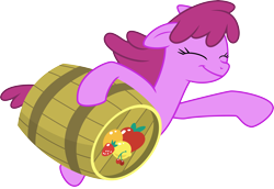 Size: 6858x4706 | Tagged: safe, artist:masem, berry punch, berryshine, slice of life (episode), .ai available, absurd resolution, barrel, eyes closed, fruit punch, keg, simple background, solo, transparent background, vector