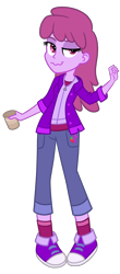 Size: 1368x3096 | Tagged: safe, artist:thecheeseburger, berry punch, berryshine, equestria girls, background pony, converse, equestria girls-ified, solo, tipsy