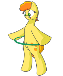 Size: 1000x1200 | Tagged: safe, artist:tastypony, peachy pie, pony, bipedal, loop-de-hoop