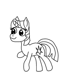 Size: 1000x1000 | Tagged: safe, twilight sparkle, pony, unicorn, black and white, grayscale, monochrome, solo