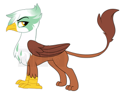 Size: 1427x1078 | Tagged: safe, artist:sweetest-lullaby, oc, oc only, oc:gregory, griffon, magical lesbian spawn, offspring, parent:gilda, parent:greta, parents:grelda