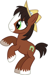 Size: 2521x3879 | Tagged: safe, artist:cheezedoodle96, trouble shoes, pony, appleoosa's most wanted, .svg available, >:), cute, little troubleshoes, rearing, simple background, solo, svg, transparent background, troublebetes, vector, younger