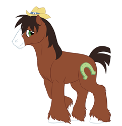 Size: 1143x1179 | Tagged: safe, artist:catlover1672, trouble shoes, appleoosa's most wanted, simple background, white background