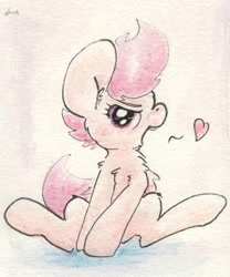 Size: 672x808 | Tagged: safe, artist:slightlyshade, derpibooru import, scootaloo, solo, traditional art