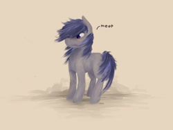 Size: 2000x1500 | Tagged: safe, oc, oc only, oc:syazmeep, earth pony, pony, :c, blushing, cute, female, fluffy, frown, mare, meep, solo