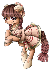 Size: 2480x3476 | Tagged: safe, artist:sk-ree, oc, oc only, oc:strawberry shortcake, clothes, dress, solo