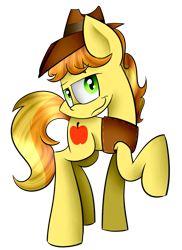 Size: 869x1191 | Tagged: safe, artist:befishproductions, braeburn, pony, cute, male, simple background, solo, stallion, transparent background