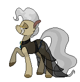 Size: 158x161 | Tagged: safe, artist:enma-darei, mayor mare, earth pony, pony, clothes, dress, pixel art, simple background, solo, sprite, transparent background