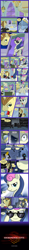 Size: 2077x18000 | Tagged: safe, artist:edowaado, bon bon, donut joe, iron will, sweetie drops, changeling, slice of life (episode), bon bond, comic, con mane, johnny bravo, ponified, secret agent sweetie drops, torchwood