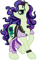 Size: 783x1259 | Tagged: safe, artist:flamefyre1235, amanita nightshade, monster high, ponified, solo