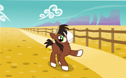 Size: 5000x3090 | Tagged: safe, artist:korakduhart, trouble shoes, appleoosa's most wanted, colt, cute, happy, little troubleshoes, smiling, solo, troublebetes, vector, younger