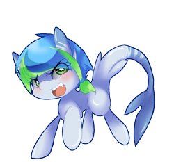 Size: 806x750 | Tagged: safe, artist:loyaldis, oc, oc only, oc:shark bait, original species, shark pony, solo