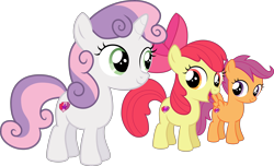 Size: 4941x3000 | Tagged: safe, artist:qazwsx302, apple bloom, scootaloo, sweetie belle, crusaders of the lost mark, .svg available, cutie mark, cutie mark crusaders, simple background, the cmc's cutie marks, transparent background, vector