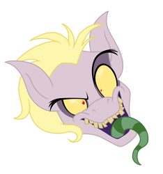 Size: 741x791 | Tagged: safe, artist:icelion87, beetlejuice, looking at you, ponified, simple background, solo, tongue out, transparent background