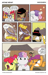 Size: 4000x6181 | Tagged: safe, artist:wadusher0, apple bloom, scootaloo, sheriff silverstar, sweetie belle, appleoosa's most wanted, bad end, comic, cutie mark crusaders, magic, sweetie fail