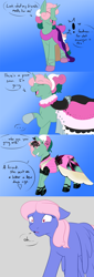 Size: 798x2346 | Tagged: safe, artist:kourabiedes, fizzy, wind whistler, g1, ask, ask fizzy, clothes, dress, tumblr