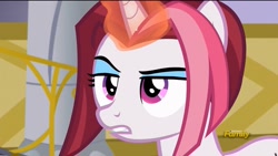 Size: 1920x1080 | Tagged: safe, screencap, cayenne, pony, unicorn, canterlot boutique, displeased, raised eyebrow