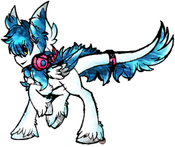 Size: 798x670 | Tagged: safe, artist:iroxykun, oc, oc only, oc:vita, original species, pegasus, dmmd, dramatical murder, lutei, male, ponified