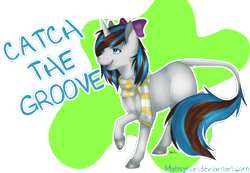 Size: 786x545 | Tagged: safe, artist:mattsykun, oc, oc only, oc:breezy, classical unicorn, clothes, dancing, legends of equestria, leonine tail, scarf, solo