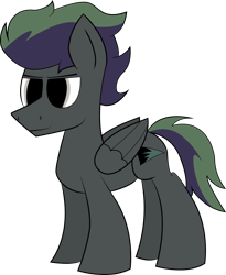 Size: 2621x3199 | Tagged: safe, oc, oc only, oc:shading zeich, pegasus, pony, lidded eyes, simple background, smiling, solo, transparent background