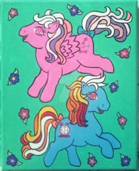 Size: 1024x1256 | Tagged: safe, artist:babyblueducky, locket (g1), twinkle eyed pony, g1, bright eyes (twinkle eyed pony), traditional art