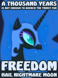 Size: 420x560 | Tagged: safe, nightmare moon, friendship is magic, 2010, artifact, image macro, meme, solo