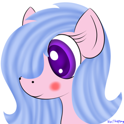 Size: 2500x2500 | Tagged: safe, artist:asknoxthepony, oc, oc only, oc:sugarless bubblegum, bust, portrait, request, solo