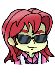 Size: 235x309 | Tagged: safe, nolan north, equestria girls, background human, solo, sunglasses